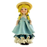 Фигурка Кукла в зеленом платье h15 см Zampiva 00018