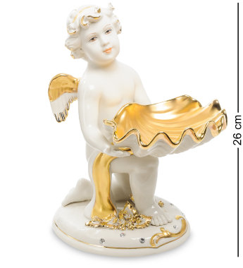 Статуэтка Ангел с золотой ракушкой Sabadin Vittorio SV- 82 