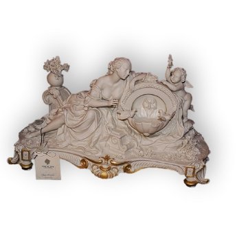 Статуэтка из фарфора Дама с ангелом у фонтана Principe 1067B/PP