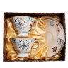 Чайный набор на 2 персоны в белом Антонелла PavoneAS-46, фотография набора в коробке