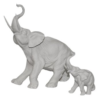 Статуэтка из фарфора Белая Слониха со слонёнком Principe 852/PP