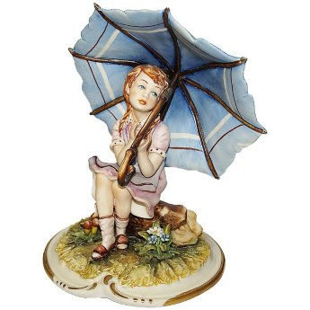Статуэтка из фарфора Девочка под зонтиком La Medea 444/MED