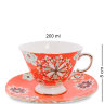Чайный набор на 2 персоны в красном Антонелла Pavone AS-43, фотография чашки с блюдцем