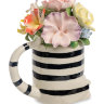 Статуэтка Полосатый Кот и ваза с  цветами  Pavone CMS-61/ 2. Фото с обратной стороны.
