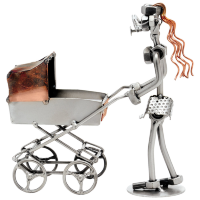Статуэтка из металла Мама с коляской