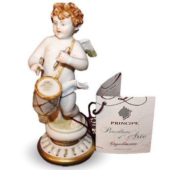 Статуэтка из фарфора Ангел со барабаном Principe 1050/PP