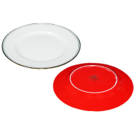 Набор из 6 тарелок Классика с красными деталями Glance GS2-002/GGK-A-PL2