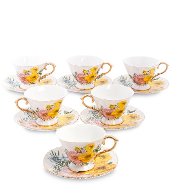 Чайный набор на 6 персон Цветы Дольче Вита Pavone AS-85