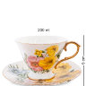 Чайный набор на 6 персон Цветы Дольче Вита Pavone AS-85, фотография чашки с блюдцем