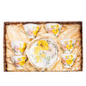Чайный набор на 6 персон Цветы Дольче Вита Pavone AS-85, фотография набора в коробке