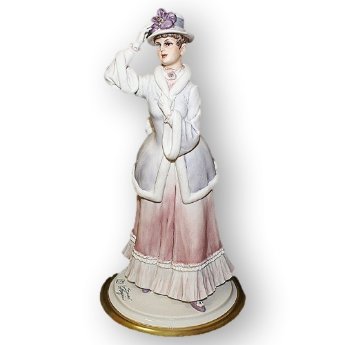 Статуэтка из фарфора Дама в шляпке, Модель 1863 г. Elite & Fabris 0134/EL