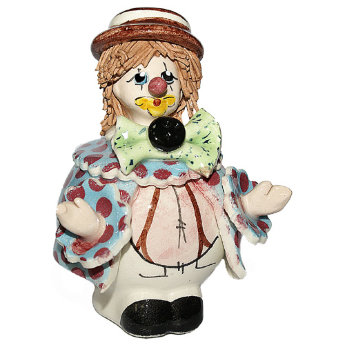Статуэтка из фарфора Пузатый Клоун в шляпе ZamPiva 30046