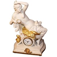 Часы из фарфора Дама с зеркалом Principe 412/PP