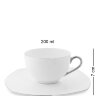 Сервиз для чая на 6 персон Ордженто Бьянко Pavone AS-48, фотография чашки с блюдцем