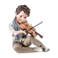 Статуэтка из фарфора мальчик скрипач Тамино Sibania Tamino