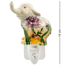 Светильник из фарфора Слон с цветком Pavone JP-18/19