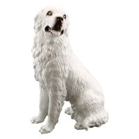 Статуэтка Собака Ньюфаундленд белая Ahura S1868/BNKG