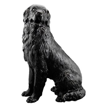 Статуэтка Собака Ньюфаундленд черная Ahura S1868/N