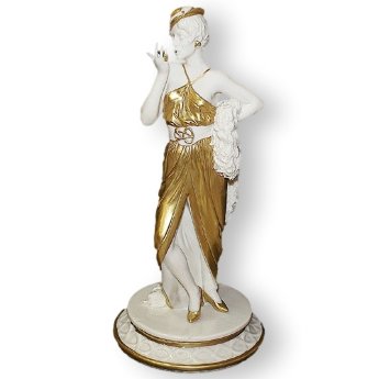 Статуэтка из фарфора Дама с сигаретой, Модель 1925 г. Elite & Fabris 0114 oro/EL