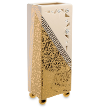 Ваза для цветов Прямоугольный Бриллиант с золотым декором Ahura 103050