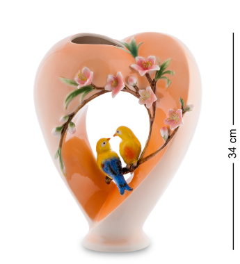 Ваза для цветов Птицы Любви Pavone 103784