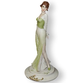 Статуэтка из фарфора Дама в зеленом платье Elite & Fabris 0236/EL