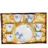 Чайный набор на 6 персон голубой цветок Фиор де Парадис Pavone AS-53, фотография набора в коробке