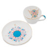 Чайный набор на 2 персоны Песня Мотылька Pavone JK- 94, фотография чашки и тарелки