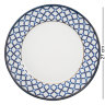 Набор из двух тарелок "Элегантность голубая клетка Pavone JK-242 Фотография большой тарелки.