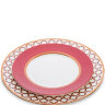 Набор из двух тарелок Элегантность розовая клетка Pavone JK-238.