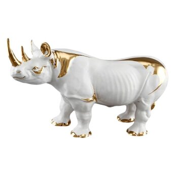 Статуэтка Большой Носорог Белый Ahura R1472/BOLY