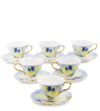 Чайный набор на 6 персон Ирис Фиор Дель Аморе Pavone AS-65