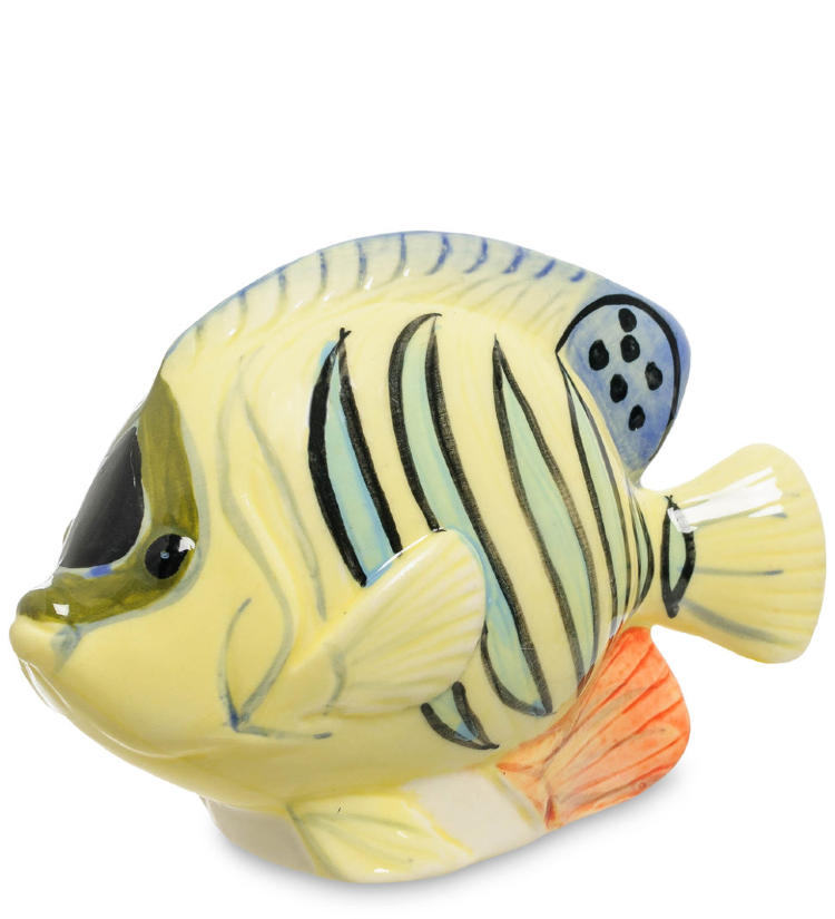 Фигурка рыбка Pavone e95590. Статуэтка "рыбка". Декоративные рыбки. Фарфоровая фигурка рыбка. Фарфор рыбка