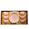Чайный набор на 6 персон розовый свет Тоскана Pavone AS-71, фотография набора в коробке