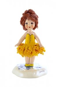 Статуэтка из фарфора Маленькая балерина в желтом ZamPiva 50040