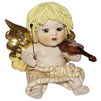 Статуэтка из фарфора Ангел со скрипкой ZamPiva 93089