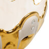 Чаша Антонио Белая с золотом  AHURA-135. Фотография кристаллов.