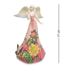 Статуэтка из фарфора Девушка-ангел в розовом Pavone JP-147/16