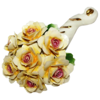 Рог изобилия с чайными розами Artigiano Capodimonte