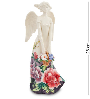 Статуэтка из фарфора Девушка-ангел на ветру Pavone JP-247/21