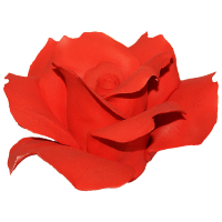 Подсвечник Красная роза Artigiano Capodimonte