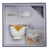 Пара чайная Золотой Палермо Pavone JK-198,фотография набора в коробке