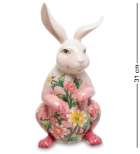 Фарфоровая статуэтка Розовый Кролик Pavone JP-147/ 1
