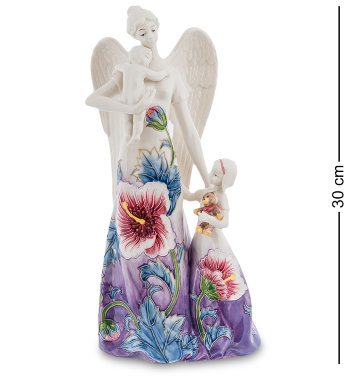 Статуэтка из фарфора Ангел и дети в платье Pavone JP-98/49