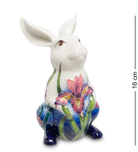 Фарфоровая статуэтка Маленький Кролик с цветком Pavone JP-262/ 6