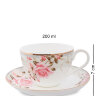 Чайный сервиз 22 предмета на 6 персон Монте-Роза Pavone JK-201, фотография чашки с блюдцем