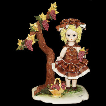 Статуэтка из фарфора Кукла-Осень ZamPiva 00341