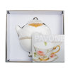Чайная пара с чайником Золотой Палермо Gold Palermo PavoneJK-197, фотография набора в коробке