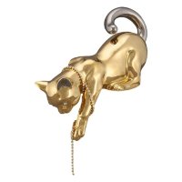 Статуэтка Золотая Кошка спрыгивающая Ahura S0852C/OOP
