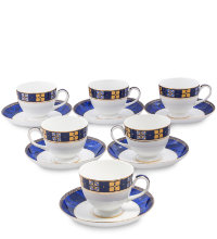  Набор к чаю на 6 персон Золотой Палермо Pavone JK-200